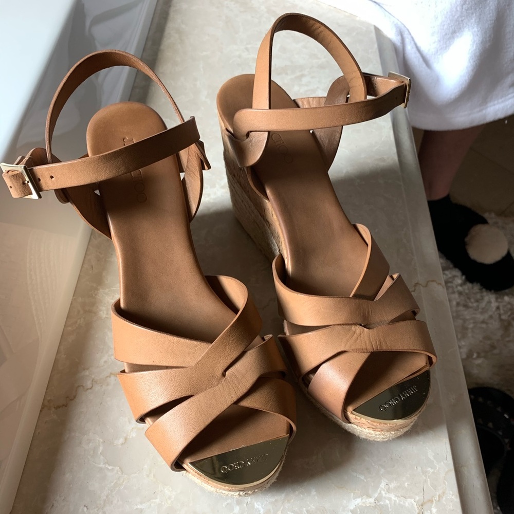 Jimmy Choo Cork Espadrille Wedge